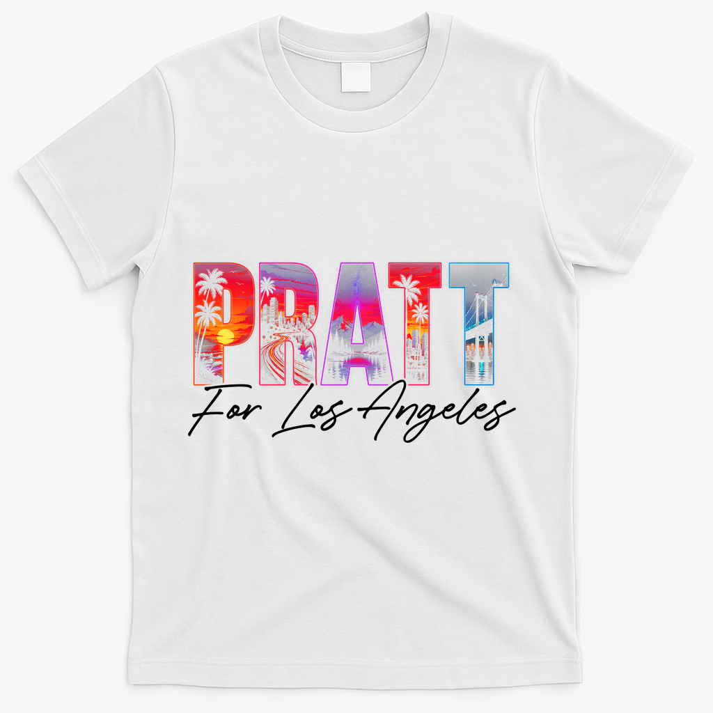 Pratt For Mayor Of Los Angeles Tropical Style T-Shirt product image 2
