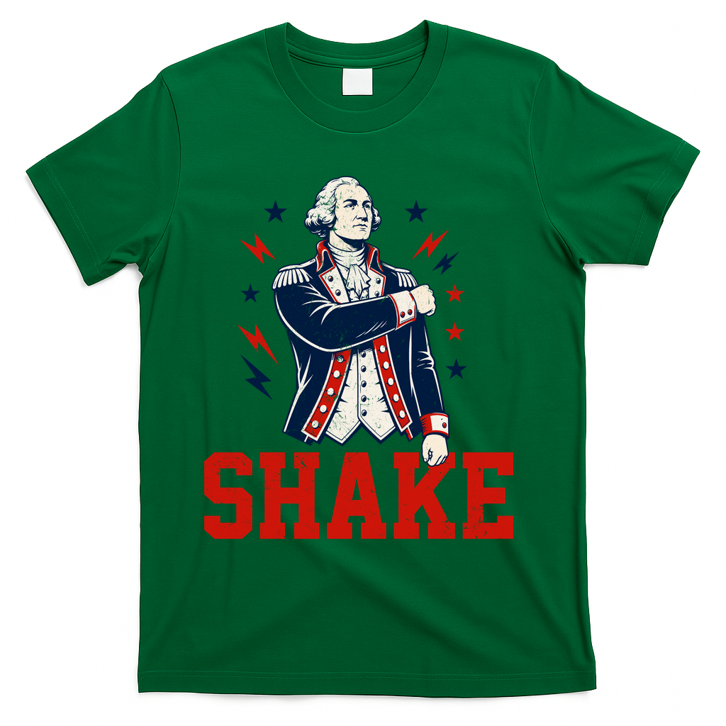 Patriotic George Washington Shake Revolutionary T-Shirt product image 4