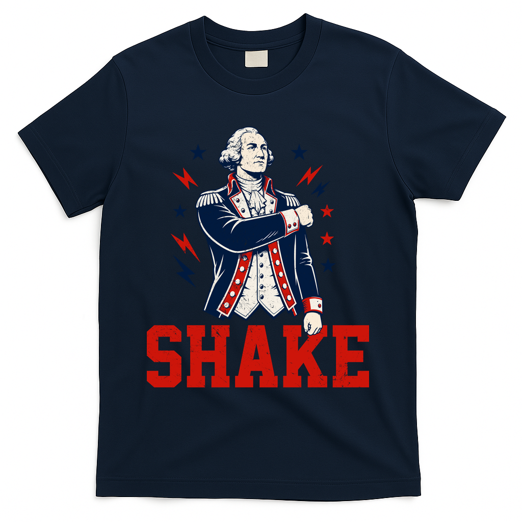Patriotic George Washington Shake Revolutionary T-Shirt product image 3