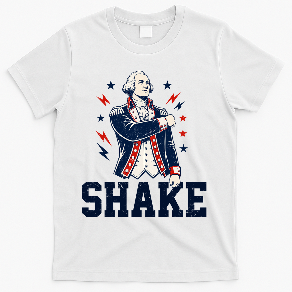 Patriotic George Washington Shake Revolutionary T-Shirt product image 2