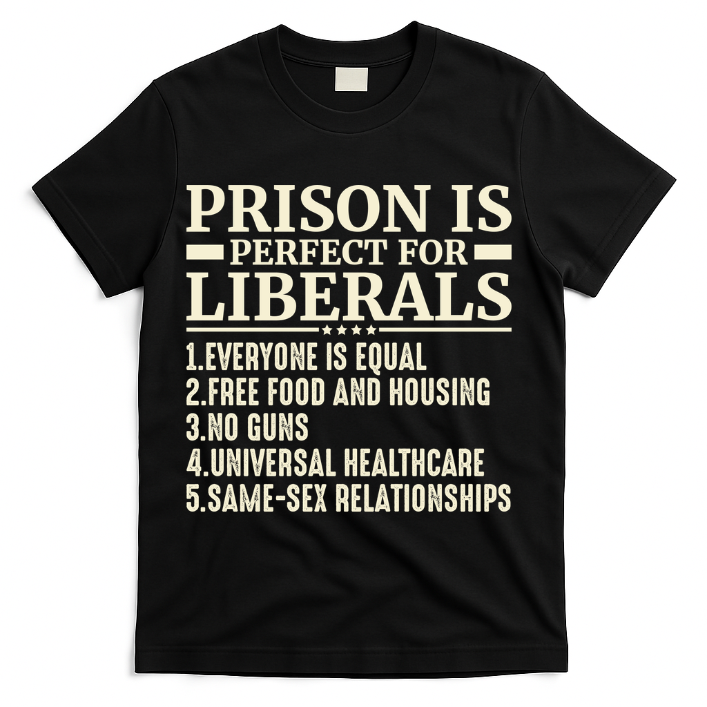 Prison Is Perfect For Liberals T-Shirt product image 1