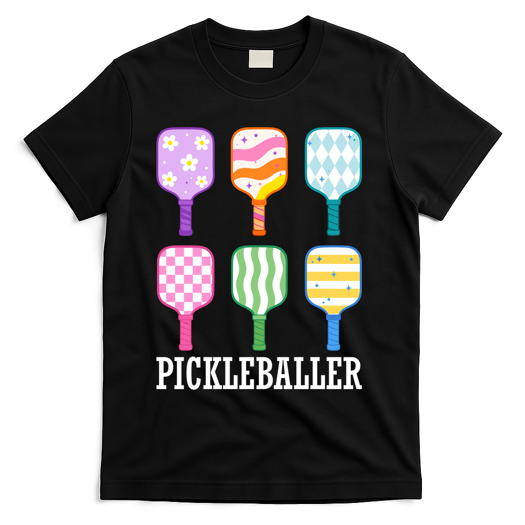 Pickleballer Pickle Baller Funny Cute Pickleball T-Shirt product image 1