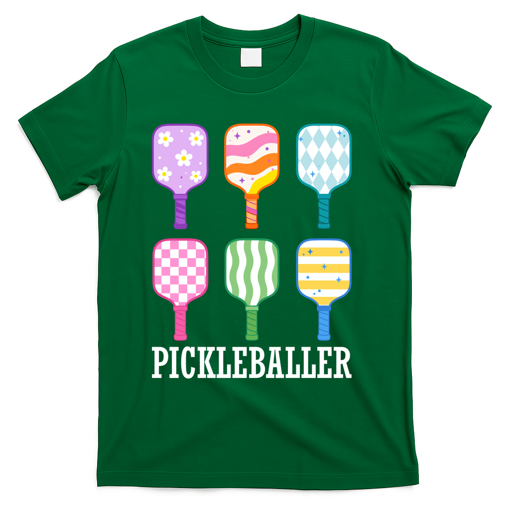 Pickleballer Pickle Baller Funny Cute Pickleball T-Shirt product image 4