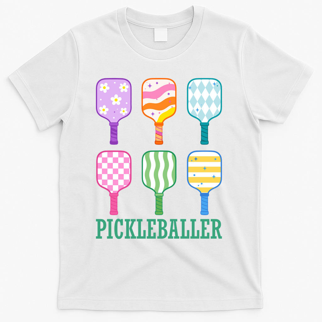 Pickleballer Pickle Baller Funny Cute Pickleball T-Shirt product image 2
