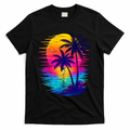 Palm Sunset Ocean Summer Beach Hawaiian T-Shirt product image 1
