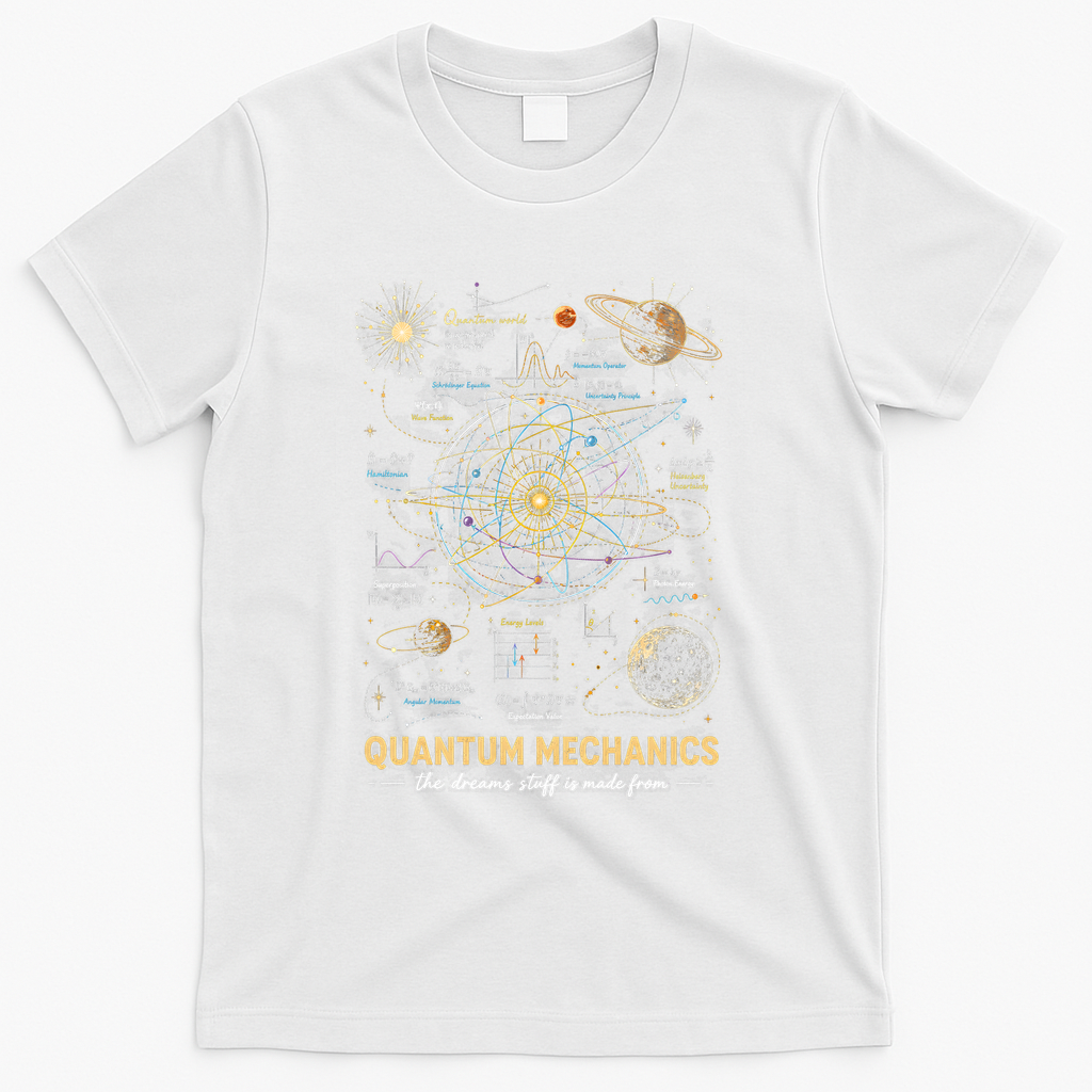 Quantum Mechanics Inspired Cosmic Space Science T-Shirt product image 2