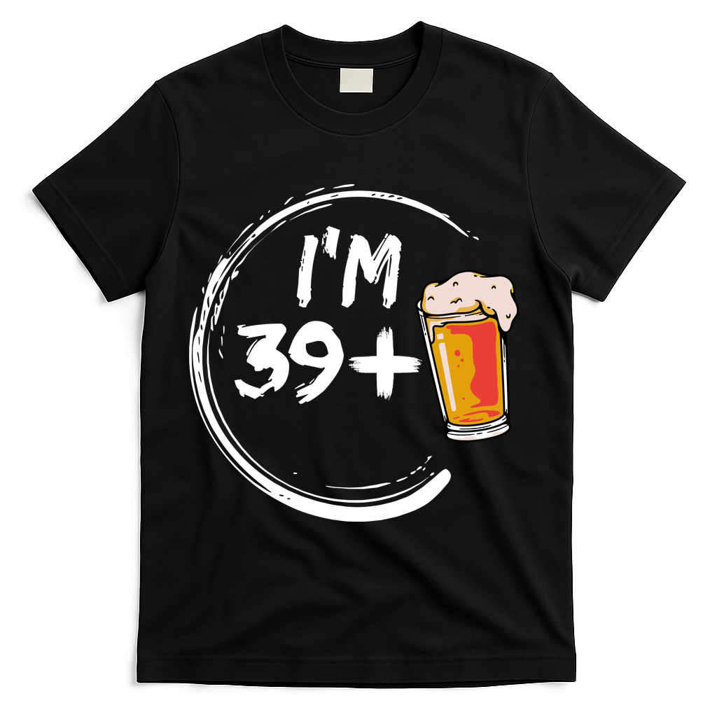 Retro 40th Birthday Beer Lover T-Shirt product image 1