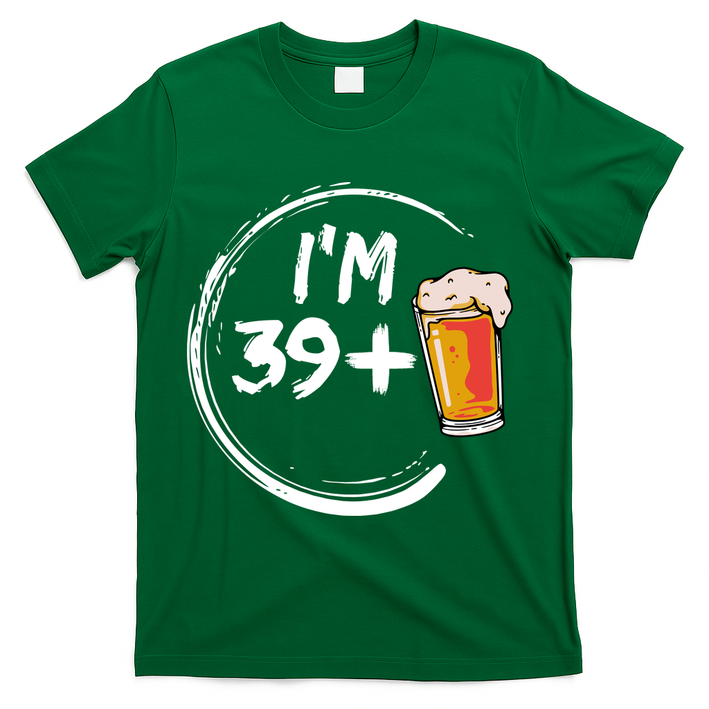 Retro 40th Birthday Beer Lover T-Shirt product image 4