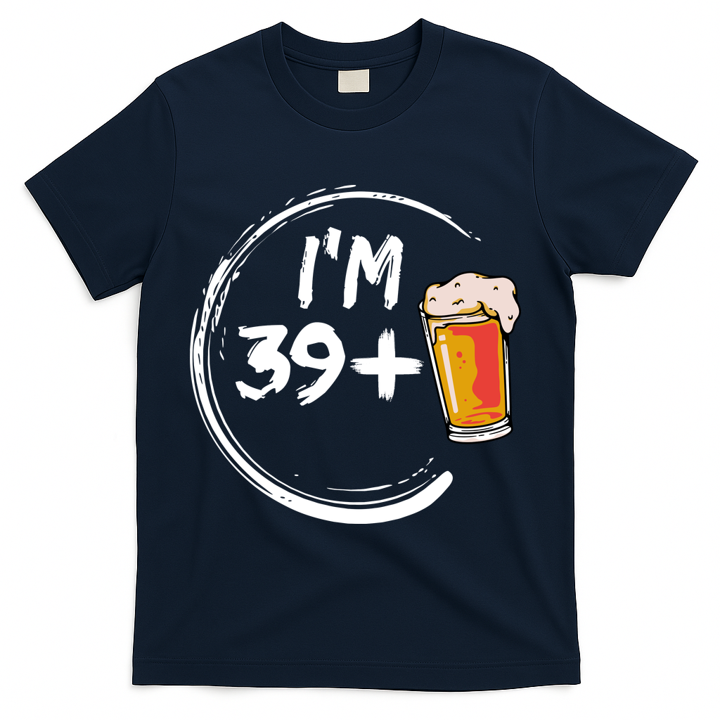 Retro 40th Birthday Beer Lover T-Shirt product image 3