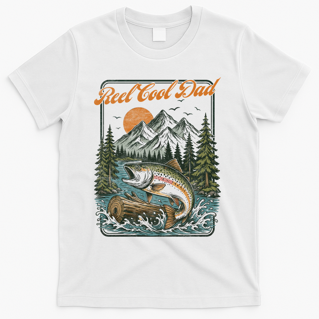 Reel Cool Dad Fishing T-Shirt product image 2
