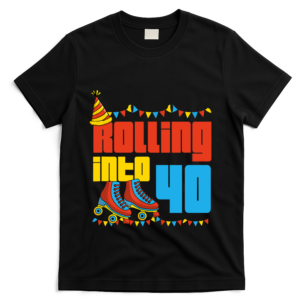 Rolling Into 40 Roller Skate 40th Birthday Party Supplies product image 1