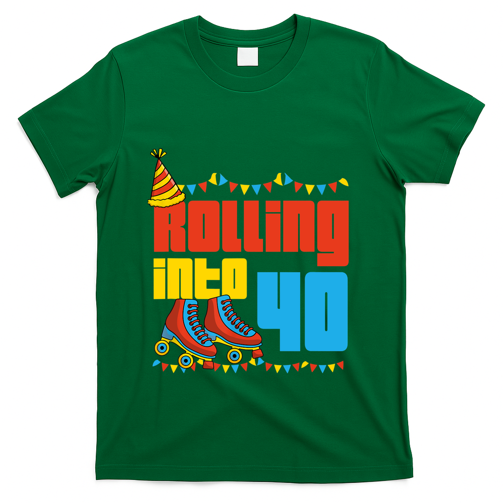 Rolling Into 40 Roller Skate 40th Birthday Party Supplies product image 4