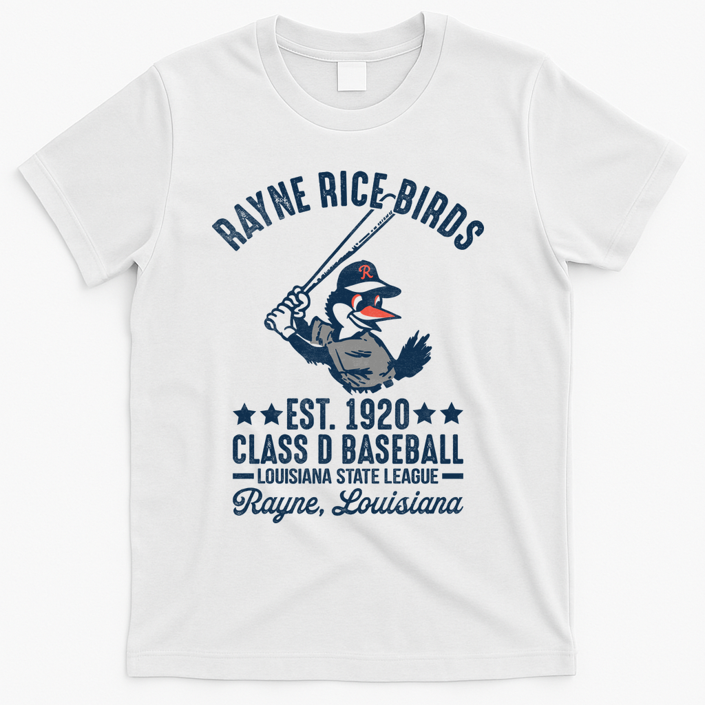 Rayne Rice Birds Louisiana Vintage Baseball Team Tribute product image 2