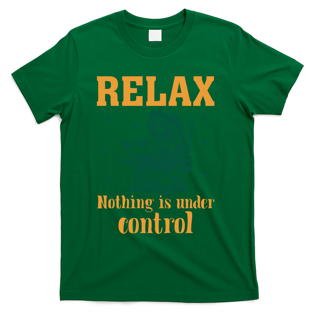 Raccoon Relax Nothing Under Control T-Shirt product image 4
