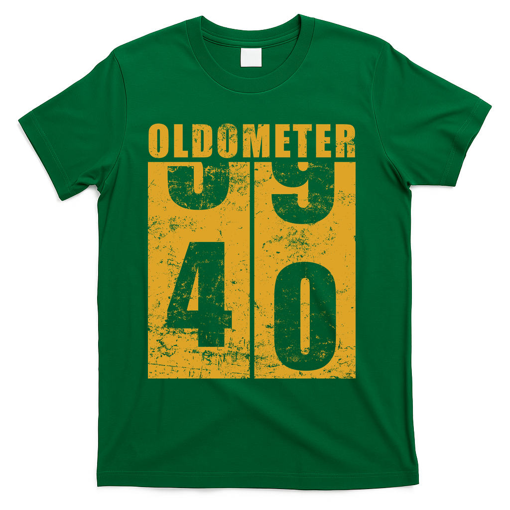 Retro Vintage Oldometer 40 Years Old T-Shirt product image 4