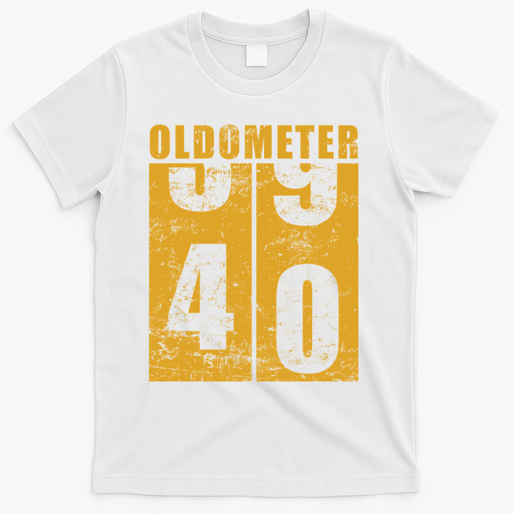 Retro Vintage Oldometer 40 Years Old T-Shirt product image 2