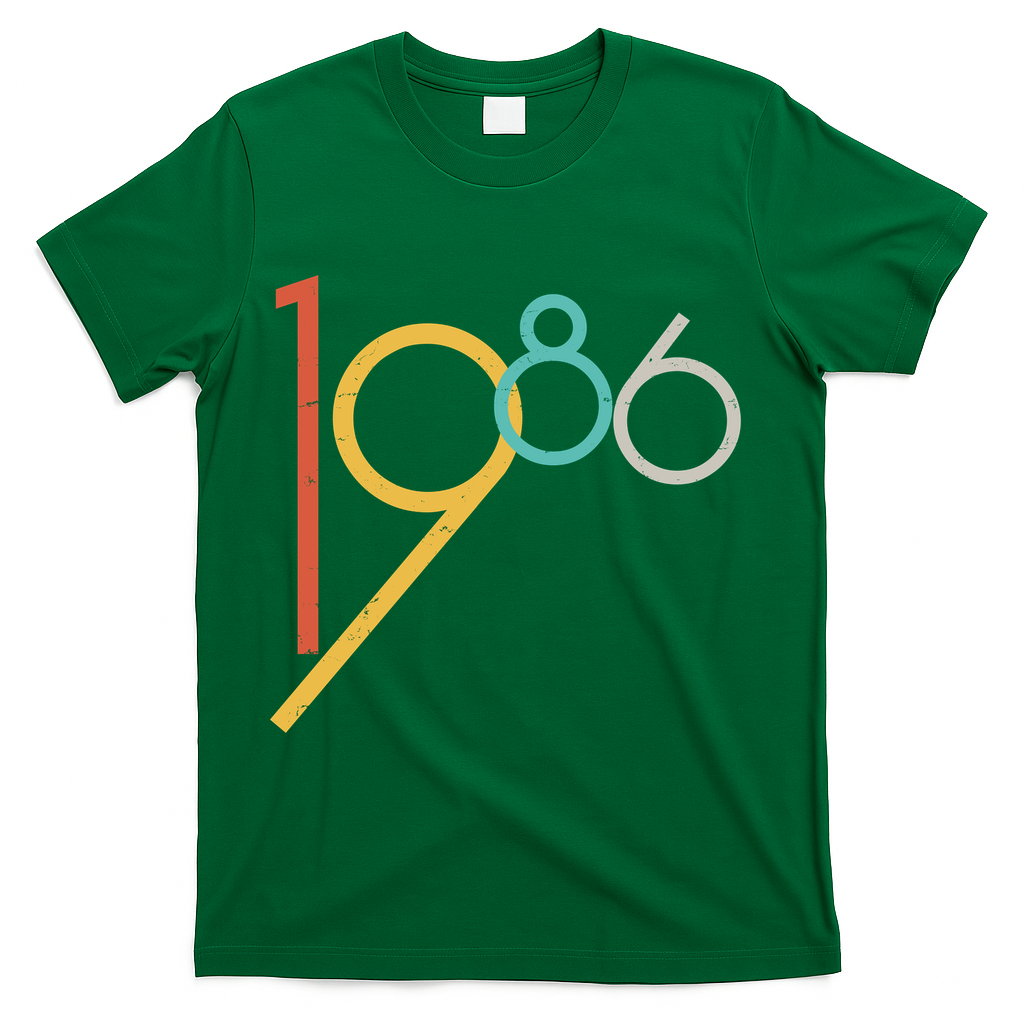 Retro Vintage Style 1986 40th Birthday T-Shirt product image 4