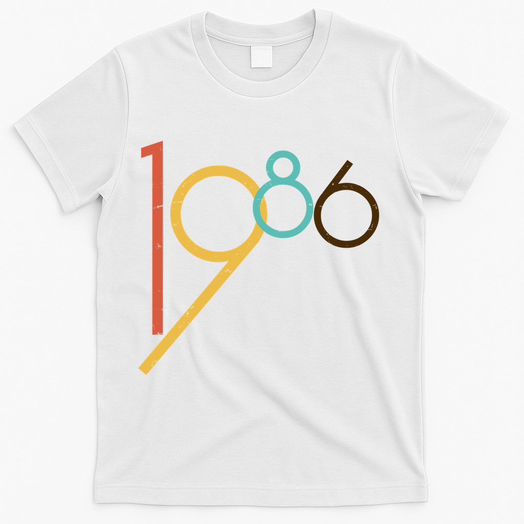 Retro Vintage Style 1986 40th Birthday T-Shirt product image 2