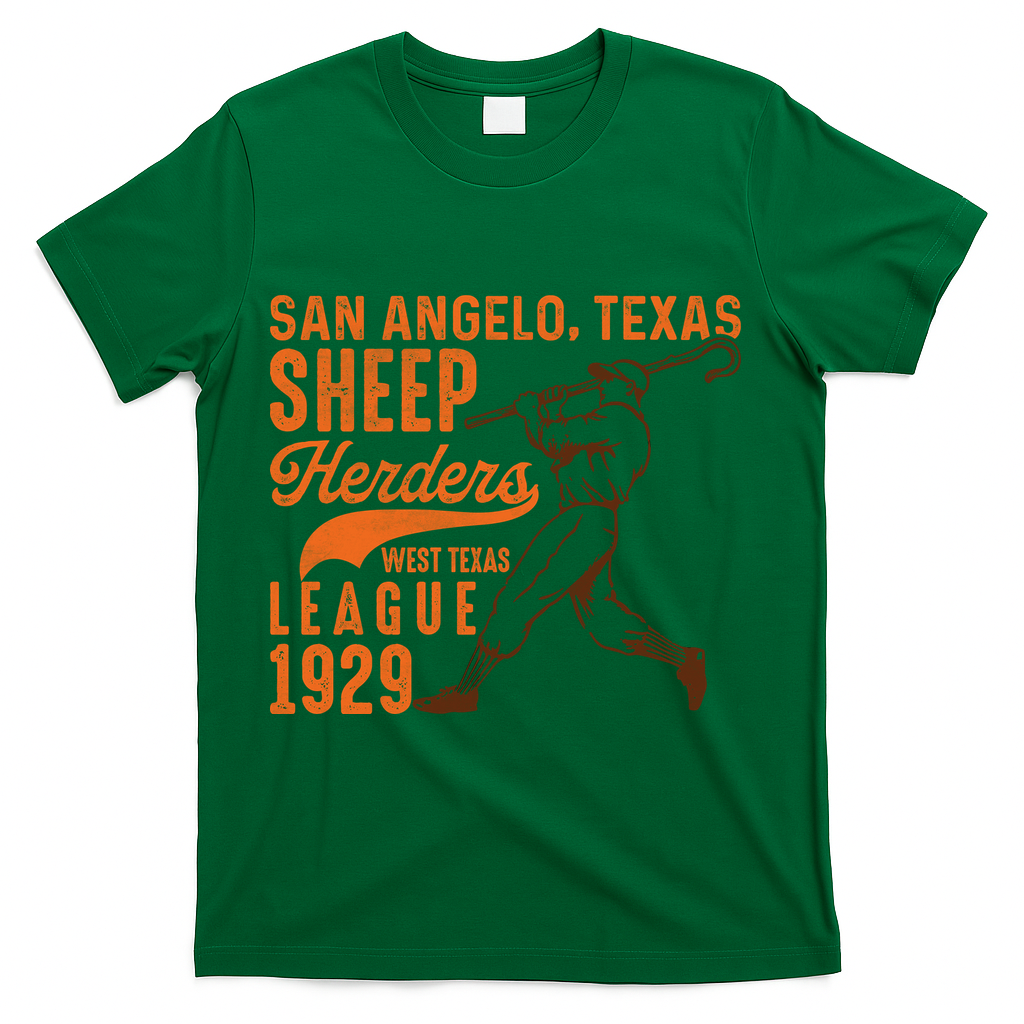 San Angelo Texas Sheep Herders Vintage Athletics T-Shirt product image 4