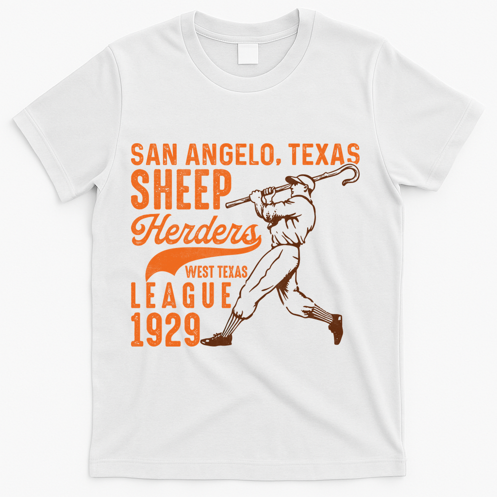 San Angelo Texas Sheep Herders Vintage Athletics T-Shirt product image 2