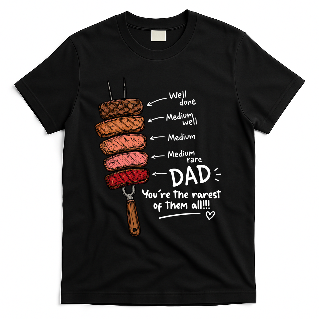 Steak Dad You're The Rarest Of Them All T-Shirt product image 1