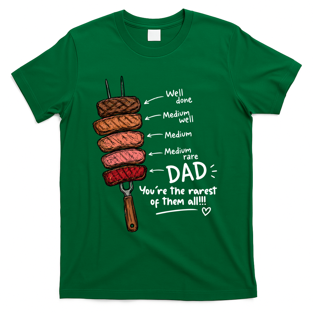 Steak Dad You're The Rarest Of Them All T-Shirt product image 4