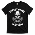 Street Glide Nation Skull And Pistons Biker T-Shirt product image 1