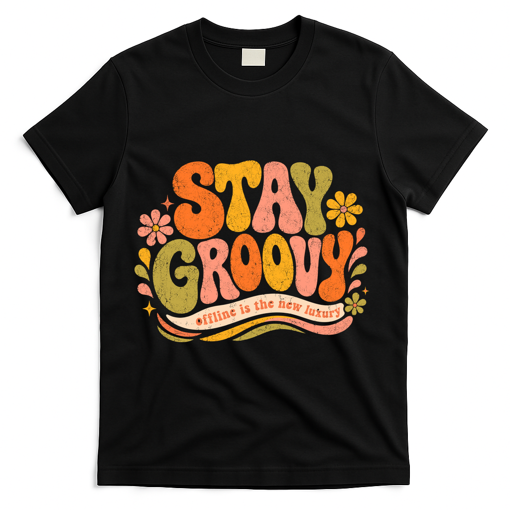 Stay Groovy Retro T-Shirt product image 1