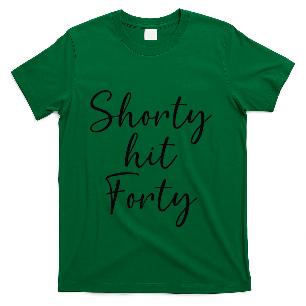 Shorty Hit Forty 40th Birthday 40 Women Gift T-Shirt product image 4
