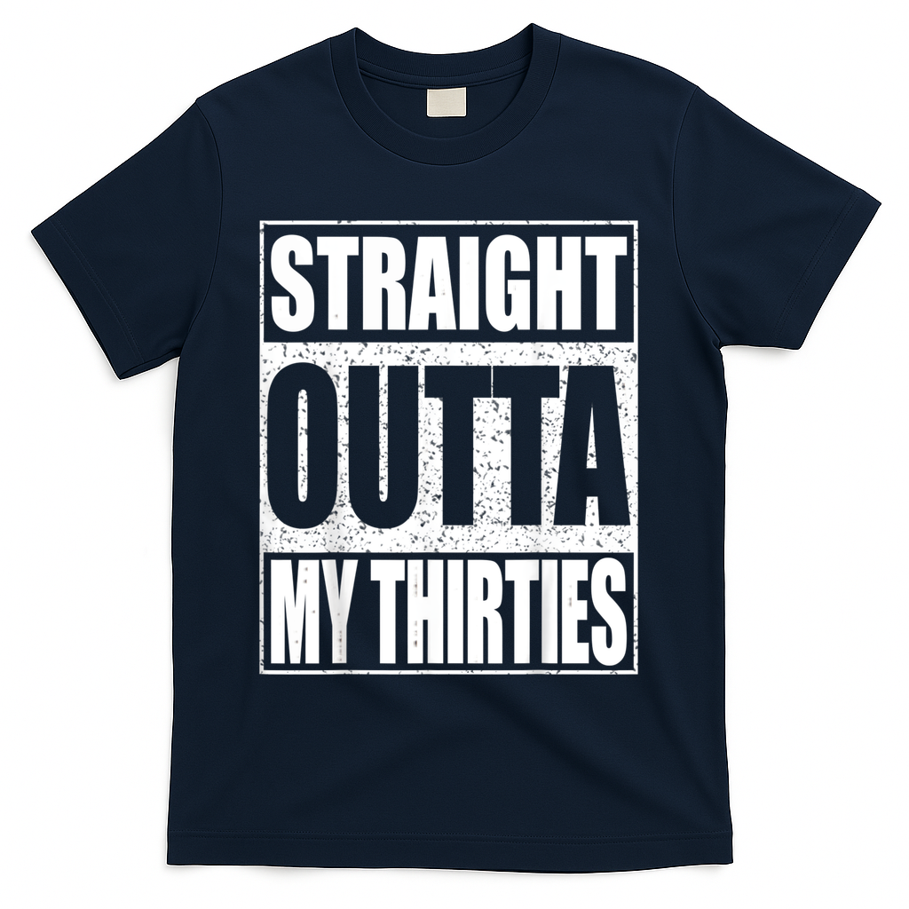 Straight Outta My Thirties 40th Birthday Shirt T-Shirt product image 3
