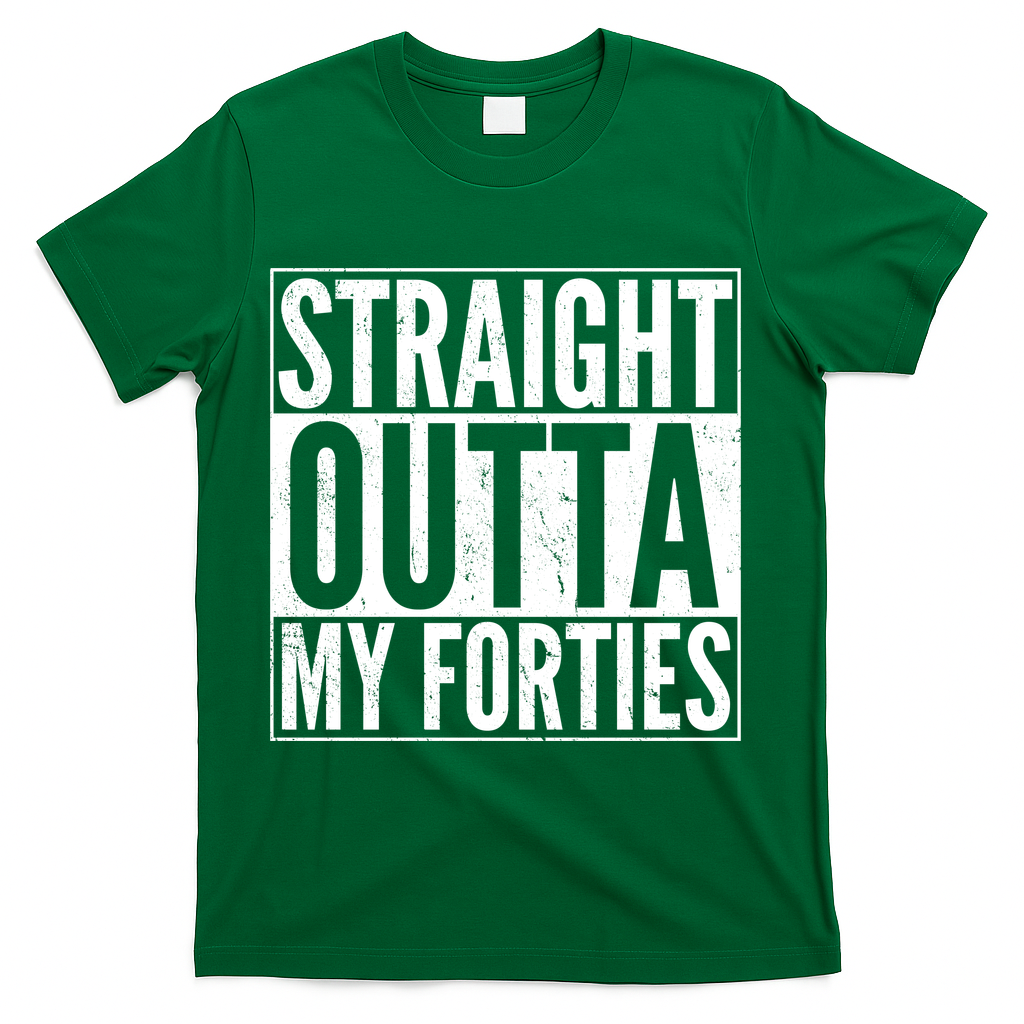 40th Birthday - Straight Outta My Forties T-Shirt product image 4