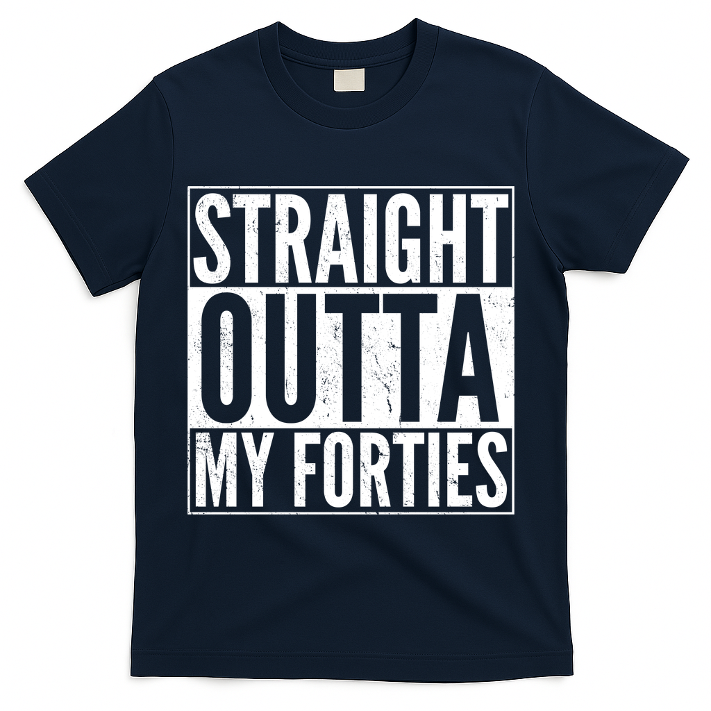 40th Birthday - Straight Outta My Forties T-Shirt product image 3