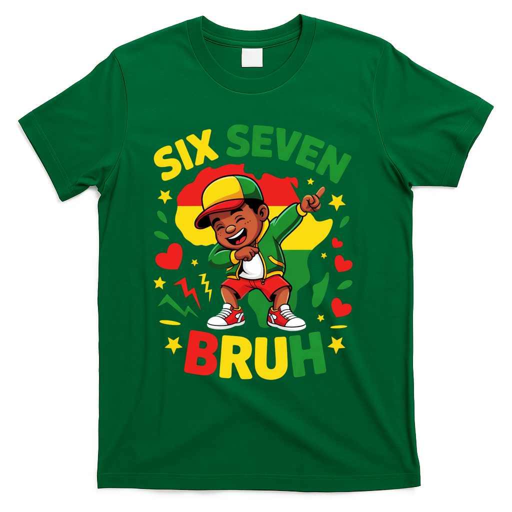 Six Seven Bruh 67 Juneteenth 6-7 Meme T-Shirt product image 4