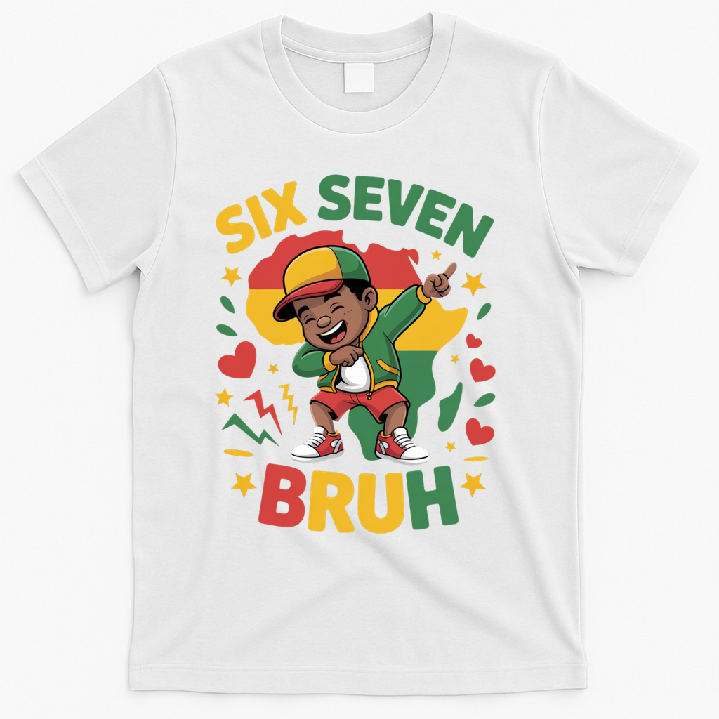 Six Seven Bruh 67 Juneteenth 6-7 Meme T-Shirt product image 2