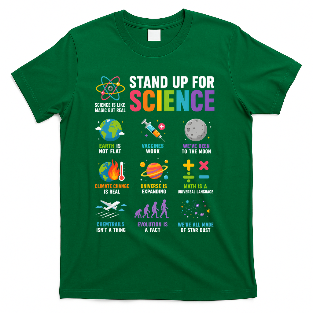 Stand Up For Science Is Life Magic Is Real T-Shirt product image 4