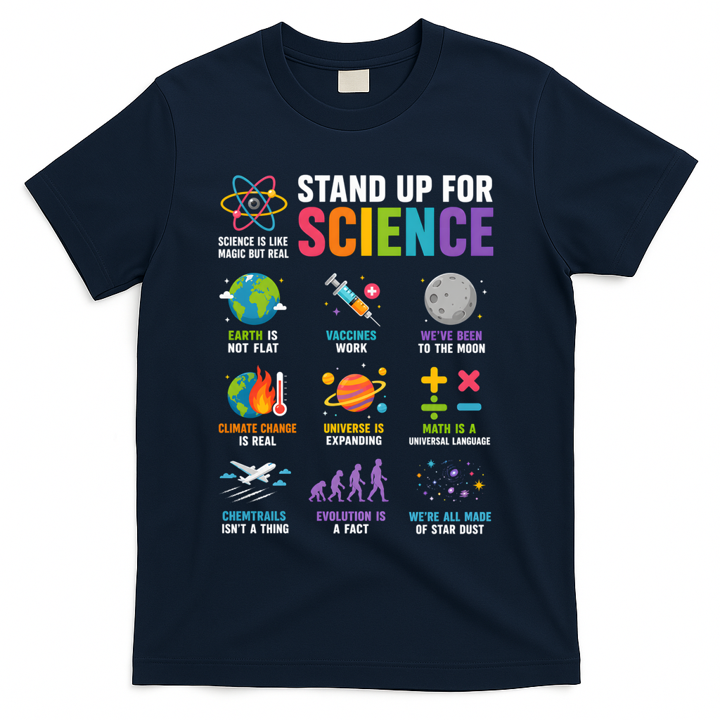 Stand Up For Science Is Life Magic Is Real T-Shirt product image 3