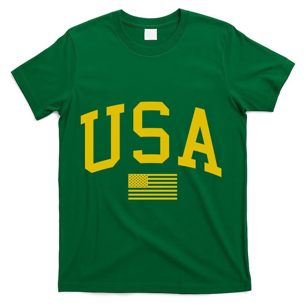 Simplified USA Flag Sports Fan Varsity T-Shirt product image 4