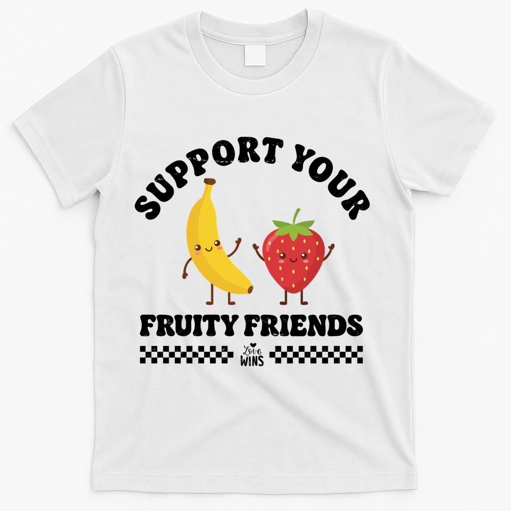 Support Your Fruity Friends Love Wins T-Shirt product image 2