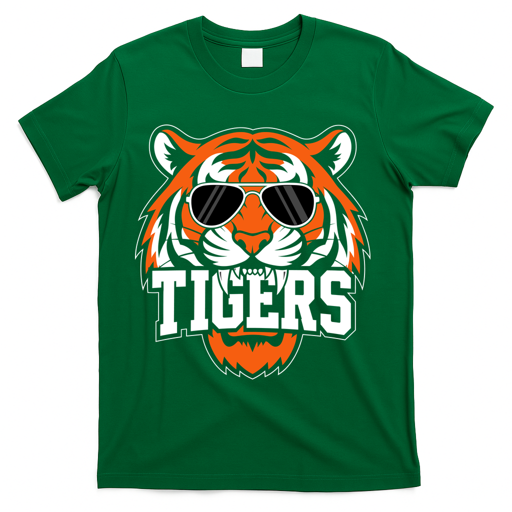 Tigers Inspirational Sports Fan Athletic Name T-Shirt product image 4