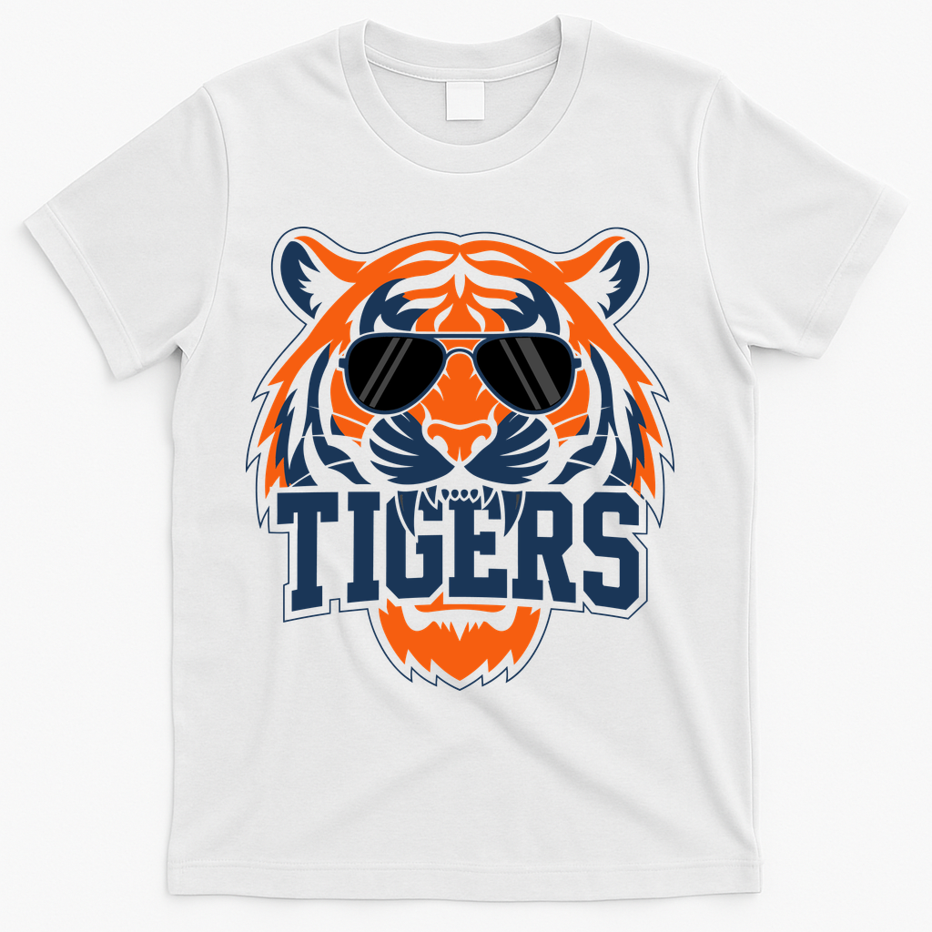 Tigers Inspirational Sports Fan Athletic Name T-Shirt product image 2