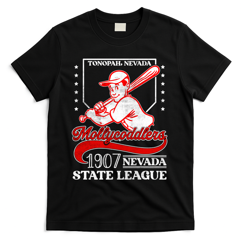 Tonopah Mollycoddlers Nevada Vintage Baseball Team T-Shirt product image 1