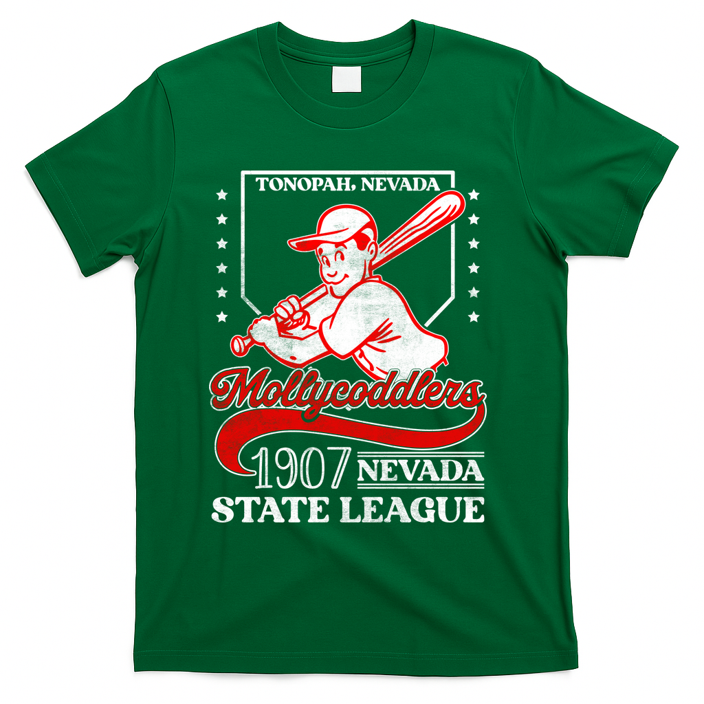 Tonopah Mollycoddlers Nevada Vintage Baseball Team T-Shirt product image 4