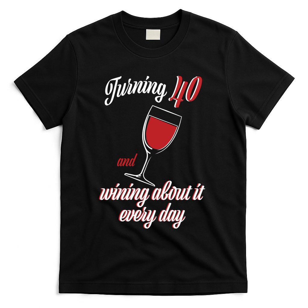 Turning 40 And Wining About It Everyday T-Shirt product image 1