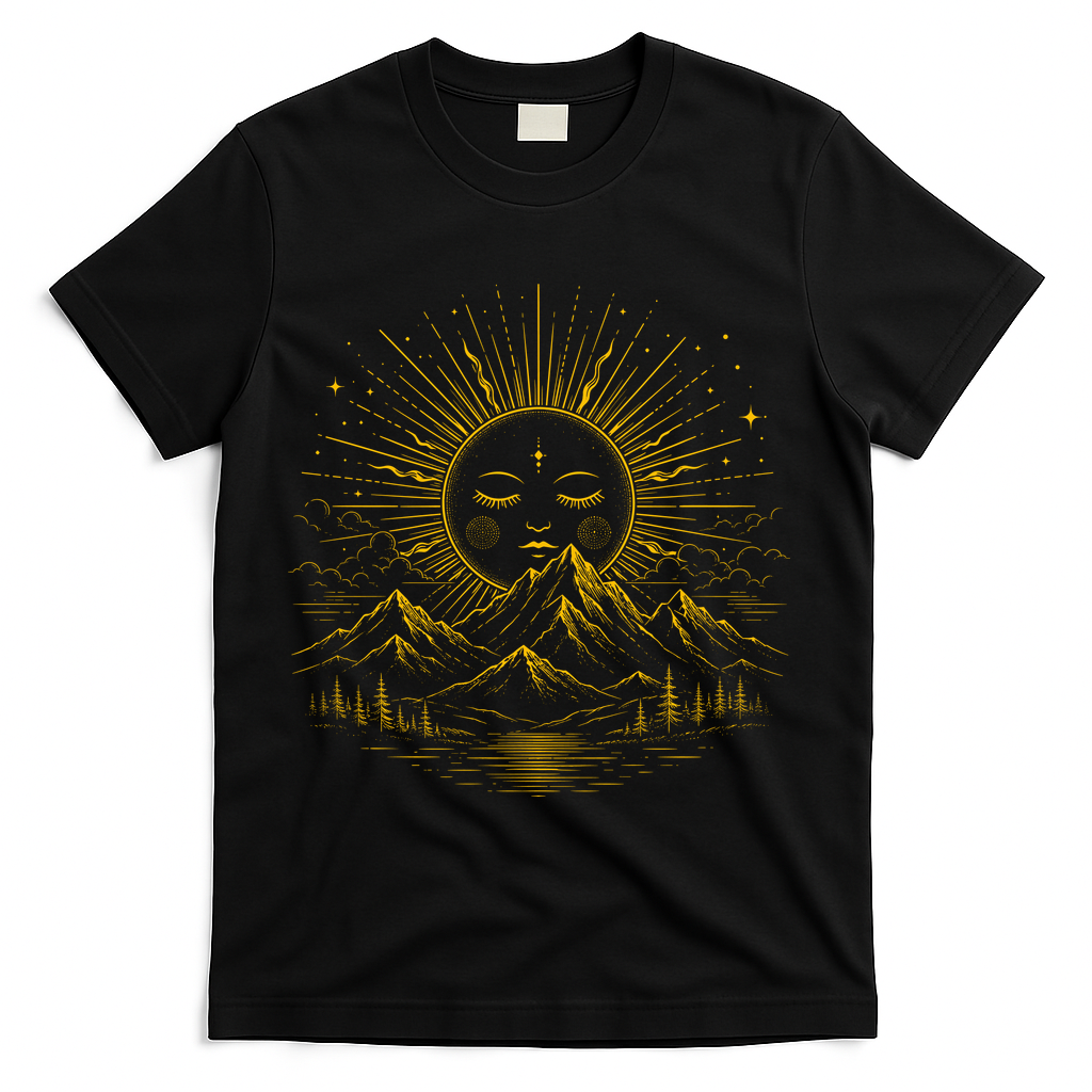 Vintage Boho Sun T-Shirt product image 1
