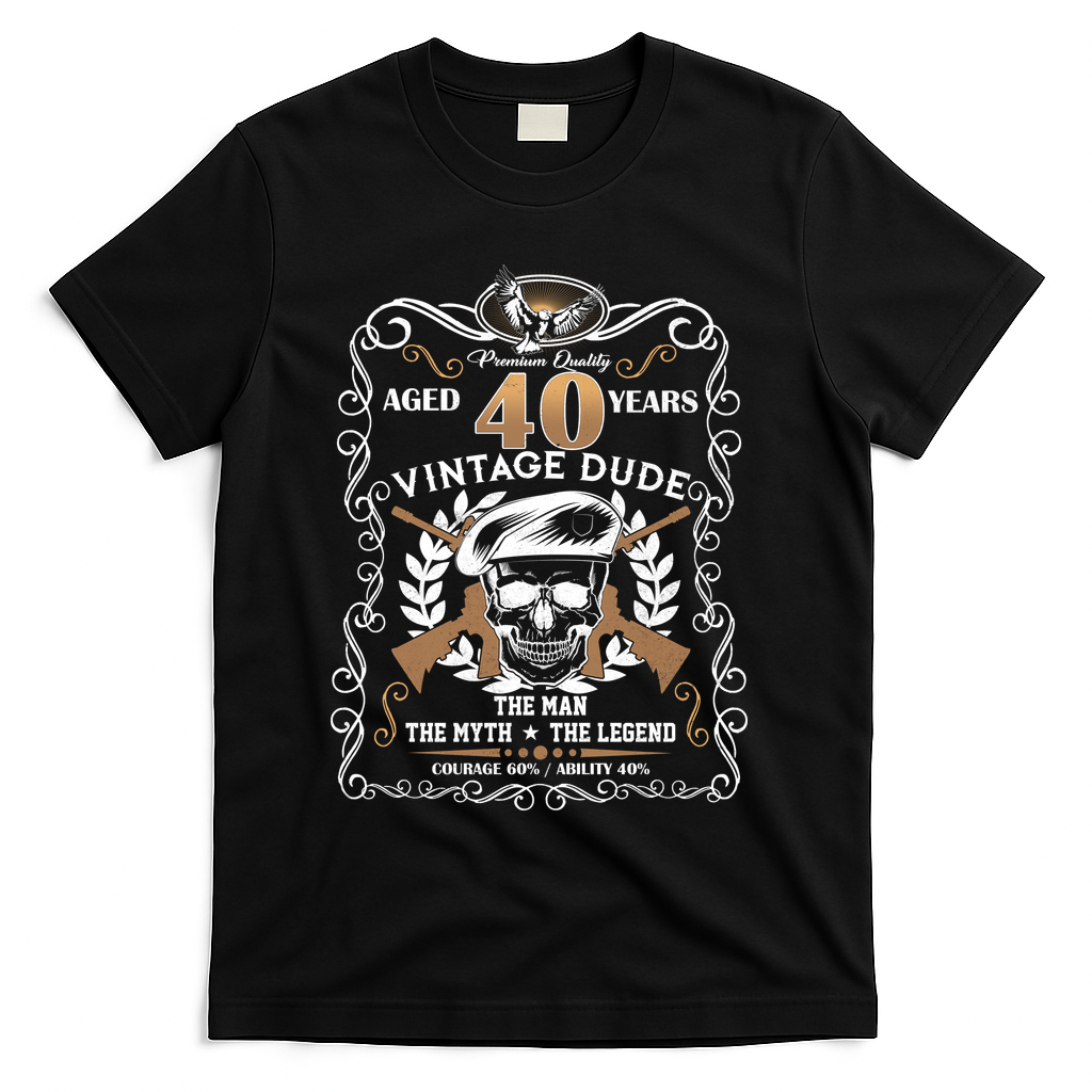 Vintage Dude Aged 40 Years Man Myth Legend 40th Birthday product image 1