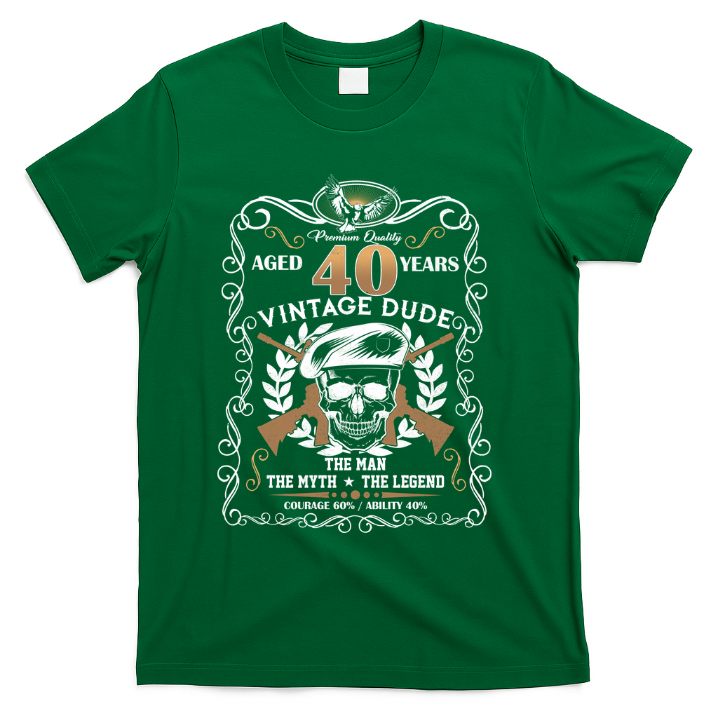 Vintage Dude Aged 40 Years Man Myth Legend 40th Birthday product image 4