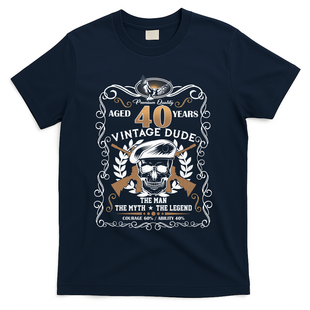 Vintage Dude Aged 40 Years Man Myth Legend 40th Birthday product image 3