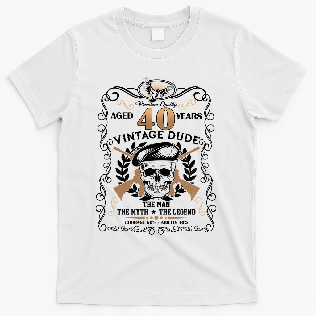 Vintage Dude Aged 40 Years Man Myth Legend 40th Birthday product image 2