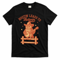 Vintage Hootin Leads To Hollerin Cowboy Owl T-Shirt product image 1