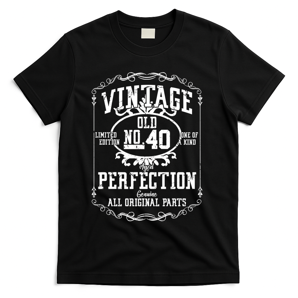 40th Birthday Genuine All Original Parts T-Shirt product image 1